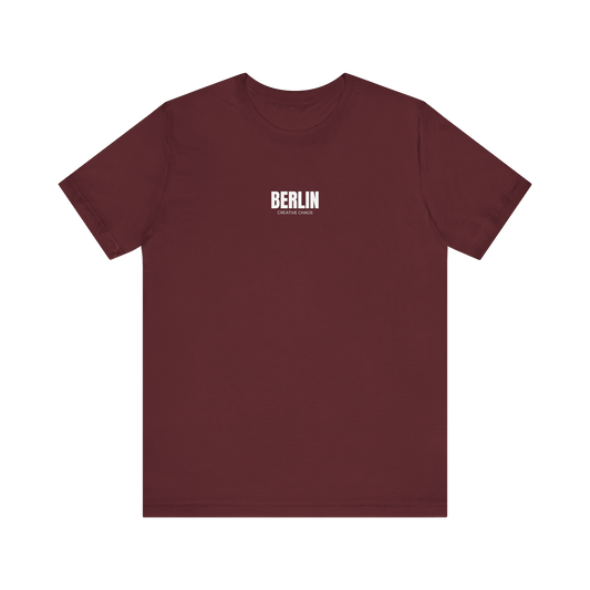 Berlin Typography Tee Maroon