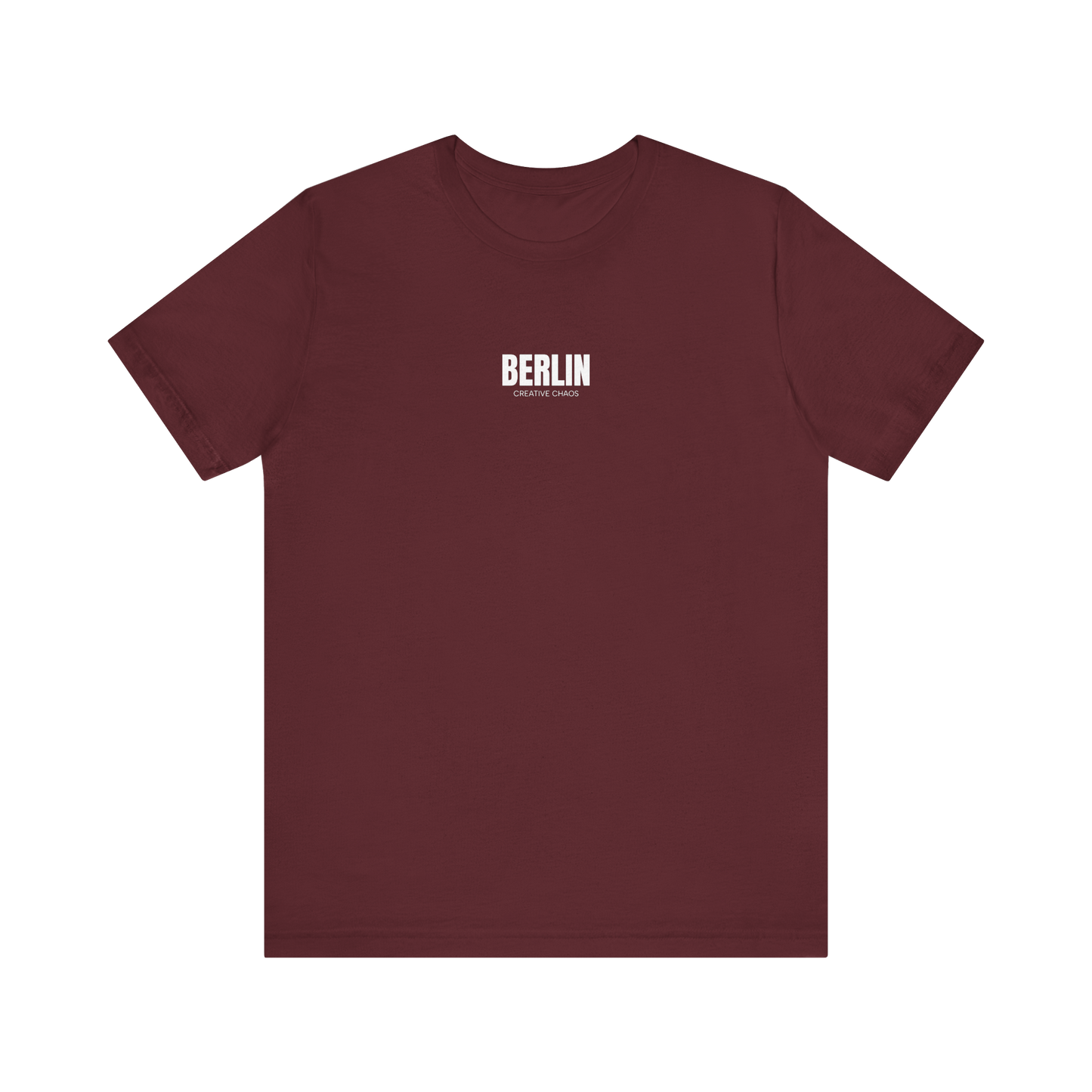 Berlin Typography Tee Maroon