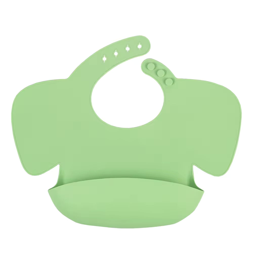 Liore Little Elephant Bib - Green