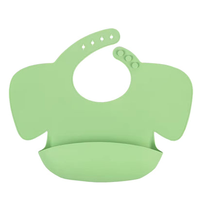 Liore Little Elephant Bib - Green