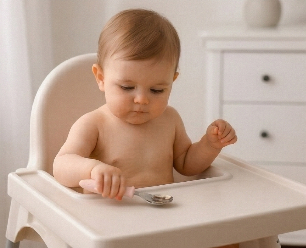Liore Little Shark Spoon & Fork - Pink
